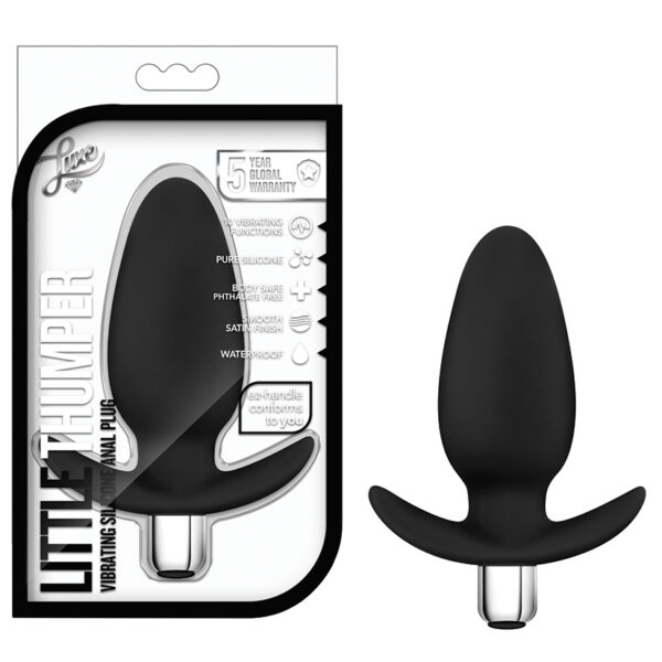 Anal Toy Luxe Little Thumper Plug-Black