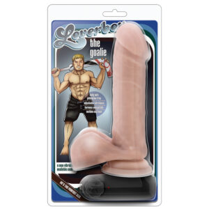 Coverboy The Goalie Vibrating Dildo-Vanilla 8"