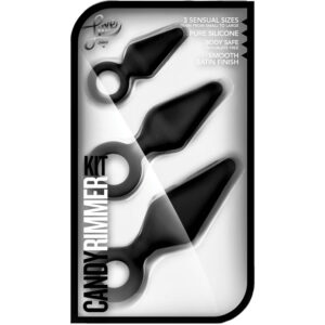 Anal Toy Luxe Candy Rimmer Kit-Black