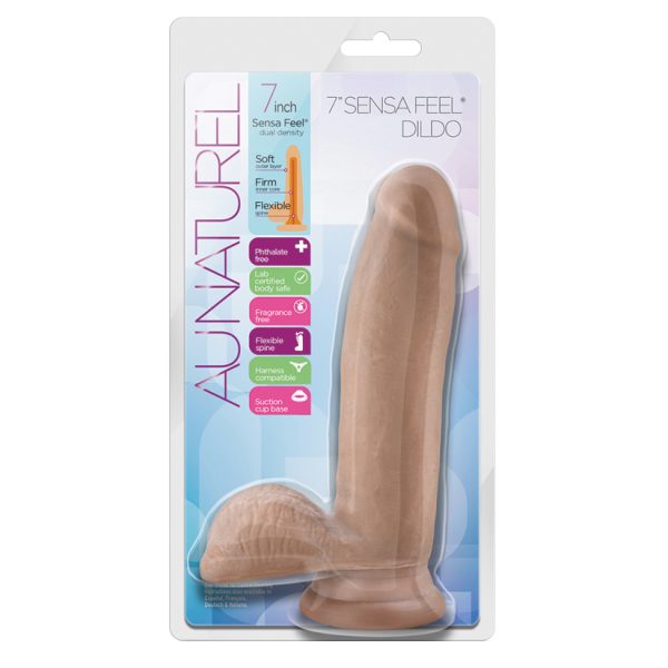 Au Naturel Sensa Feel Dildo-Latin 7"