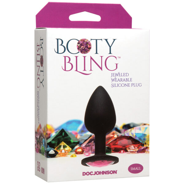 Anal Toy Booty Bling Silicone Plug Small-Pink