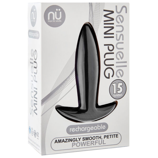 Anal Toy Sensuelle Mini Plug-Black