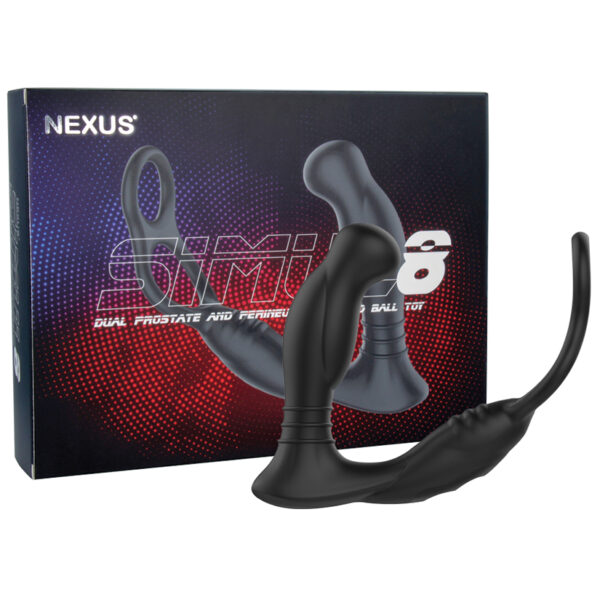 Anal Toy Nexus SIMUL8 Vibrating Dual Motor Cock & Ball