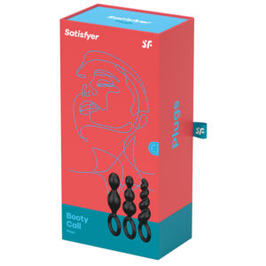 Anal Toy Satisfyer Booty Call Plugs-Black (Set Of 3)