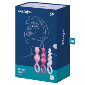 Anal Toy Satisfyer Booty Call Plugs-Assorted Colors (Set Of 3)