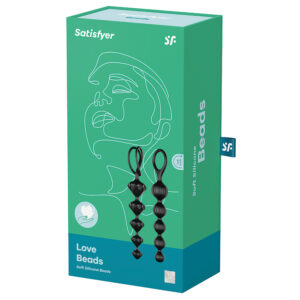 Anal Toy Satisfyer Love Beads-Black (Set Of 2)