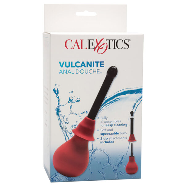 Anal Toy Vulcanite Anal Douche w/Attachments