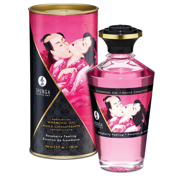 Body Oil Shunga Aphrodisiac Warming Oil-Raspberry Feeling 3.5oz