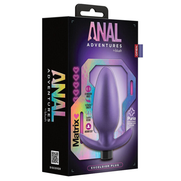 Anal Toy Anal Adventures Matrix Excelsior Plug-Astro Violet