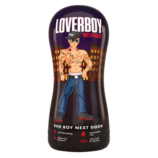 Lover Boy Self Lubricating Stroker Bad Boy Next Door-Beige