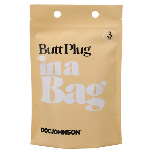 Butt Plug In A Bag-Black 3"