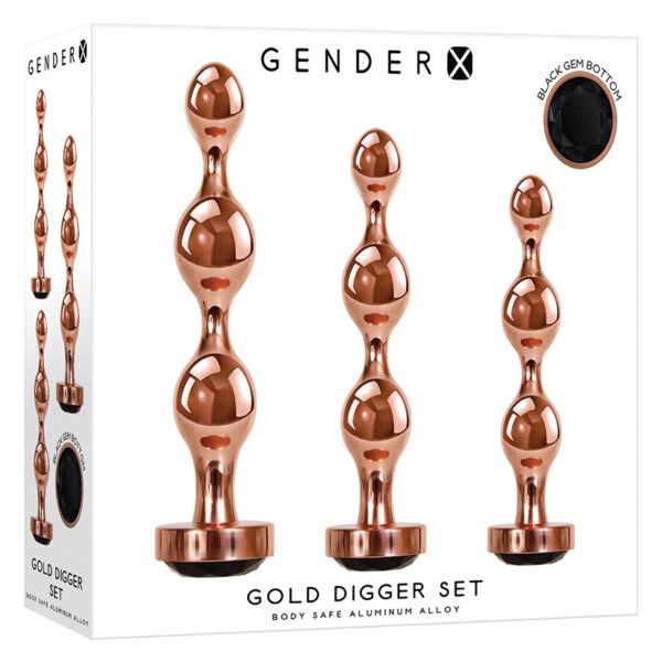 Anal Toy Gender X Gold Digger Set