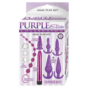 Anal Toy Purple Elite Collection Anal Play Kit-Purple