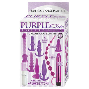 Anal Toy Purple Elite Collection Supreme Anal Play Kit-Purple