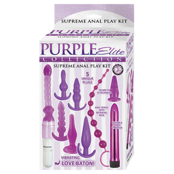 Anal Toy Purple Elite Collection Supreme Anal Play Kit-Purple