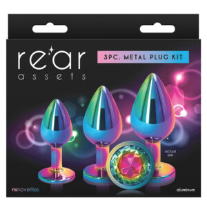 Anal Toy Rear Assets Trainer Kit-Rainbow