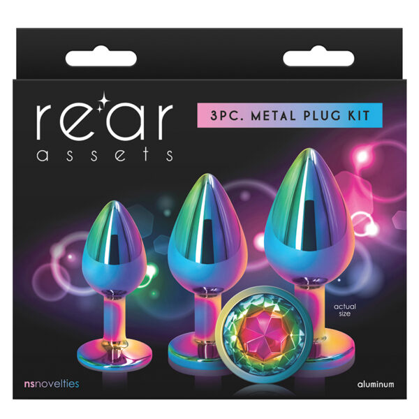 Anal Toy Rear Assets Trainer Kit-Rainbow