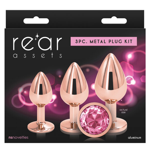 Anal Toy Rear Assets Trainer Kit-Rose Gold