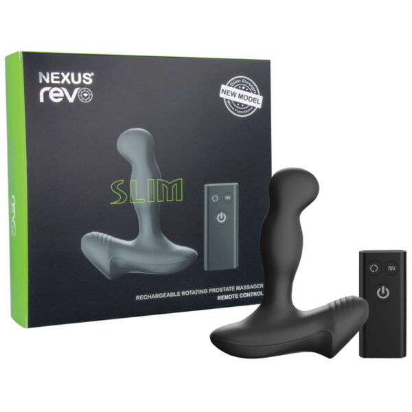 Anal Toy Nexus Revo Slim Rotating Prostate Massager-Black