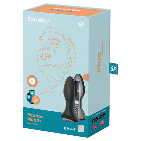 Anal Toy Satisfyer Rotator Plug 2+ Black