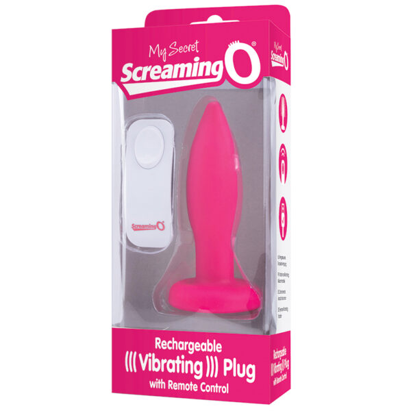 Anal Toy Screaming O My Secret Remote Vibrating Plug-Pink