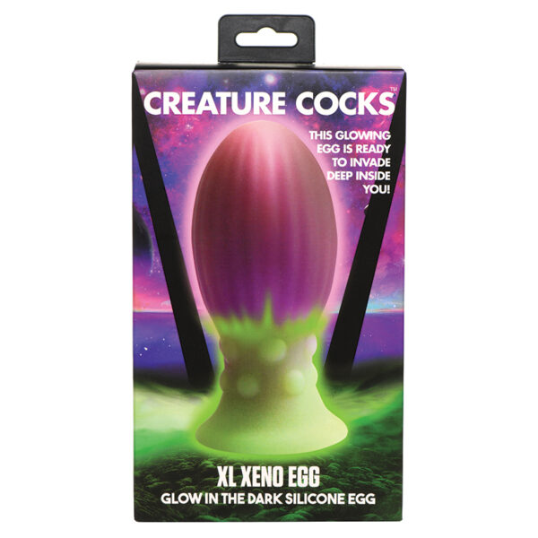 Anal Toy Creature Cocks XL Xeno Egg Glow In The Dark