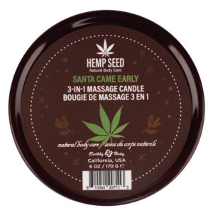 Earthly Body Hemp Seed 3 In 1 Massage Candles-Santa Came Early