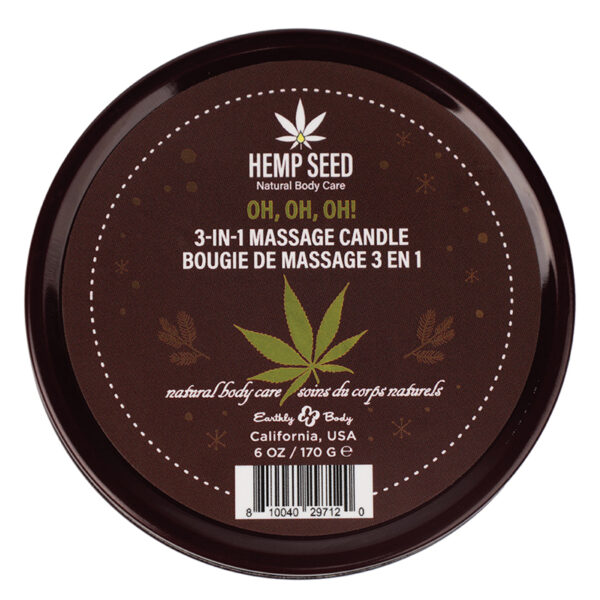 Earthly Body Hemp Seed 3 In 1 Massage Candles-OH OH OH