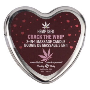Earthly Body Hemp Seed 3 In 1 Massage Candles-Crack The Whip