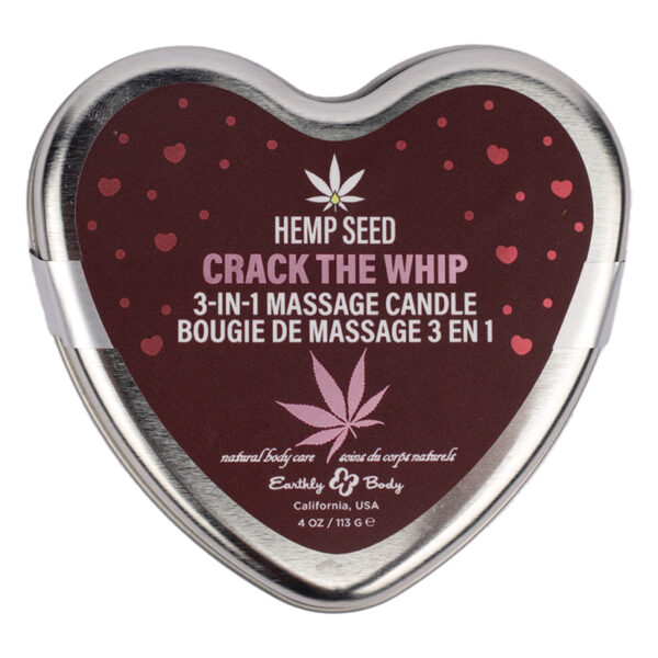 Earthly Body Hemp Seed 3 In 1 Massage Candles-Crack The Whip
