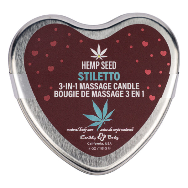 Earthly Body Hemp Seed 3 In 1 Massage Candles-Stiletto