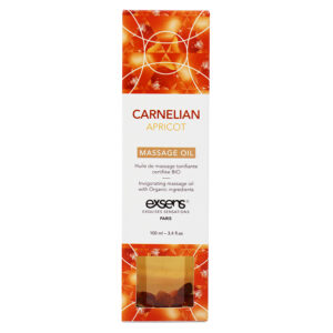 Exsens Organic Massage Oil with stones-Carnelian Apricot