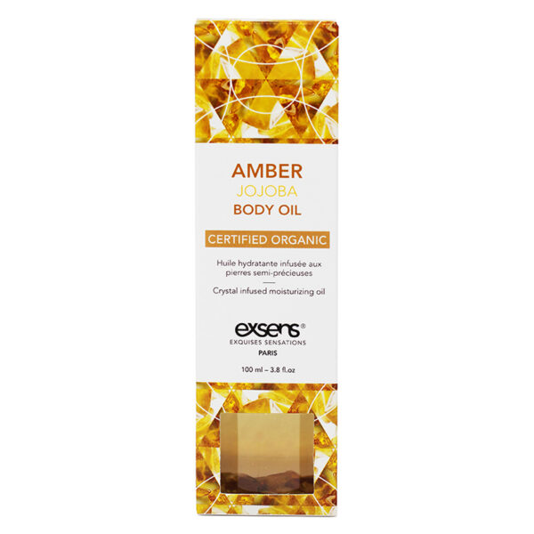Exsens Organic Body Oil with stones-Amber Jojoba