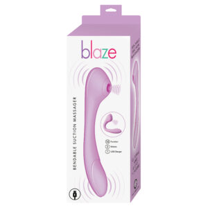 Blaze Bendable Suction Massager-Pink