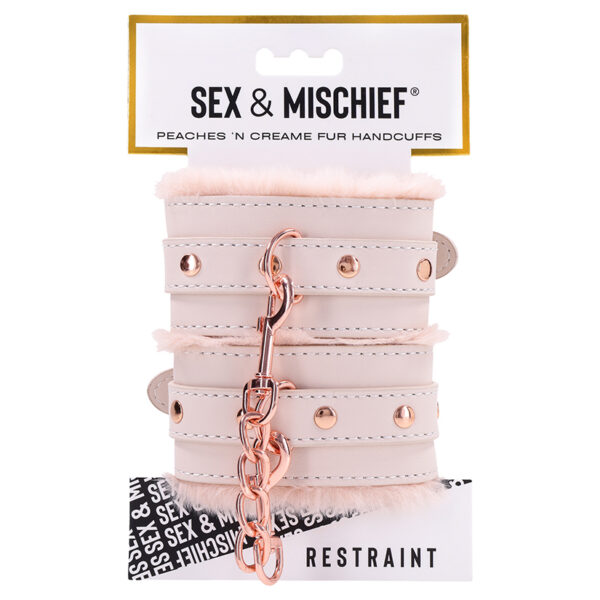 S&M Peaches ?n CreaMe Fur Handcuffs