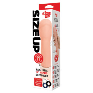 Size Up Realistic Penis Extender 3"