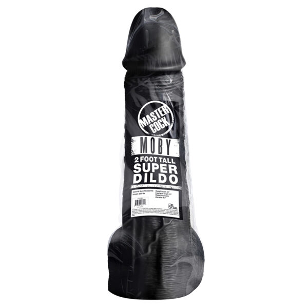 Moby 2 Foot Tall Super Dildo - Black