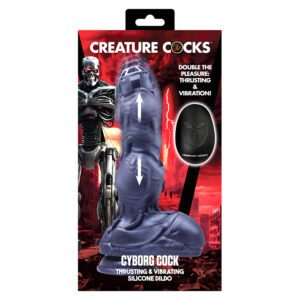 Creature Cocks Cyborg Cock Thrusting and Vibrating Silicone Dildo